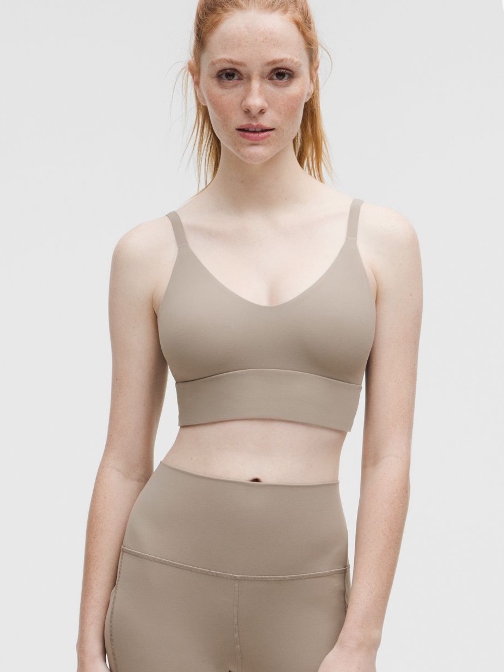 Lululemon focuser bra C/D warm ash grey size medium. Good used condition.
